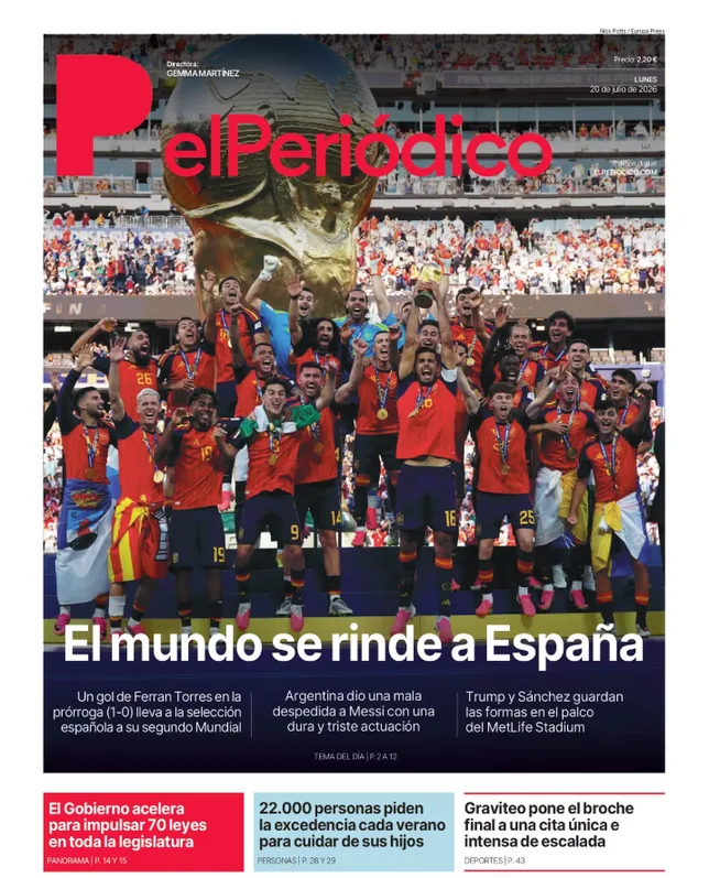 “LE MONDE CAPITULE DEVANT L’ESPAGNE”