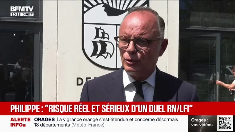 ÉDOUARD PHILIPPE: « LE RISQUE D’UN DEUXIÈME TOUR DANS LEQUEL S’OPPOSERAIENT MADAME LE PEN ET MONSIEUR MÉLENCHON EST UN RISQUE RÉEL ET SÉRIEUX »