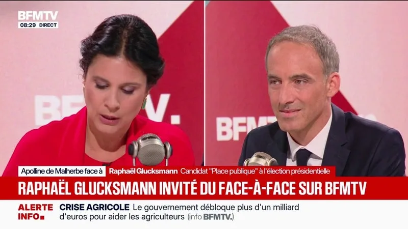 PRÉSIDENTIELLE 2027: “JE SUIS TRÈS CONTENT QUE FRANÇOIS HOLLANDE EXPOSE SES IDÉES (…) JE COMPTE BIEN REMPORTER LA PRIMAIRE ET L’ÉLECTION PRÉSIDENTIELLE”, AFFIRME RAPHAËL GLUCKSMANN, CANDIDAT “PLACE PUBLIQUE” À LA PRIMAIRE DE LA GAUCHE