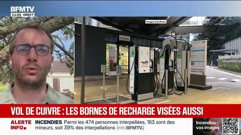 VOL DE CUIVRE DANS LES BORNES DE RECHARGES: « DEPUIS LE DÉBUT DE L’ANNÉE, ON RECENSE 650 STATIONS TOUCHÉES », AFFIRME MATTHIEU DISCHAMPS, SECRÉTAIRE GÉNÉRAL DE CHARGE FRANCE