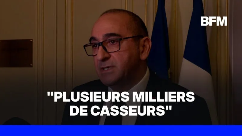 MANIFESTATIONS: « 550.000 PERSONNES RÉUNIES AUJOURD’HUI, DONT 110.000 À PARIS », ANNONCE LAURENT NUÑEZ
