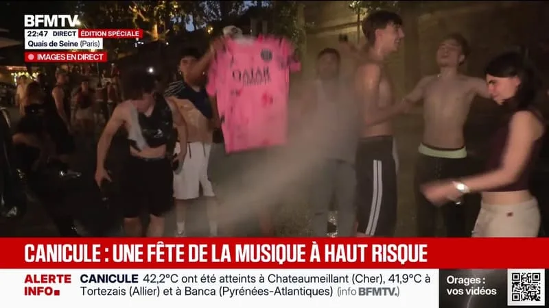 CANICULE ET FÊTE DE LA MUSIQUE: LES FESTIVITÉS SE POURSUIVENT SUR LES QUAIS DE SEINE À PARIS