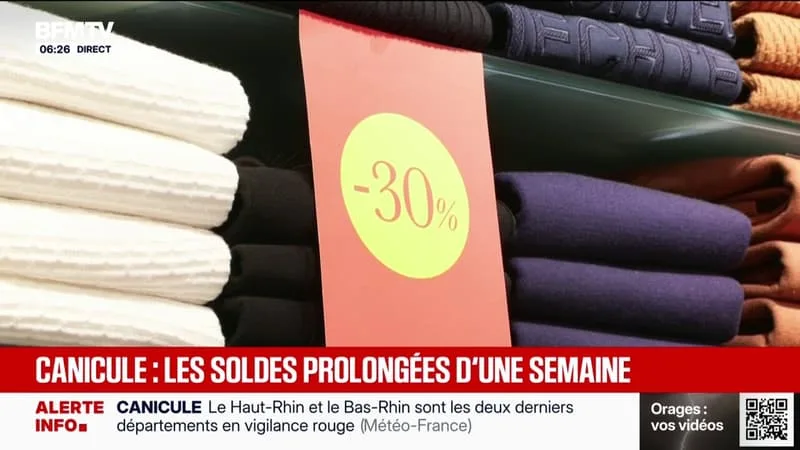 CANICULE: LES SOLDES D’ÉTÉ VONT ÊTRE PROLONGÉES PAR LE GOUVERNEMENT