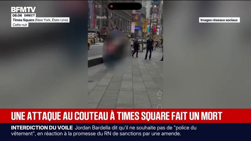 NEW YORK: UNE FEMME TUÉE PAR LA POLICE APRÈS AVOIR POIGNARDÉ DES PASSANTS, FAISANT UN MORT
