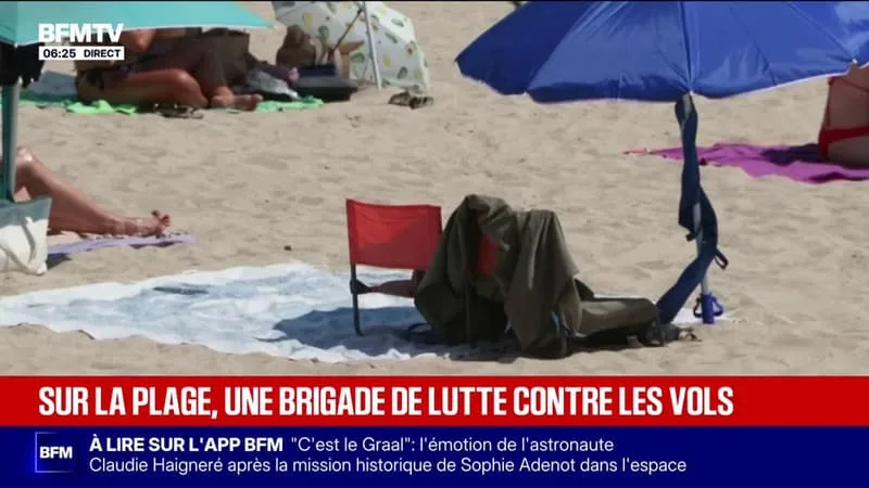 SUR LA PLAGE DE CANNES, UNE BRIGADE LUTTE CONTRE LES VOLS