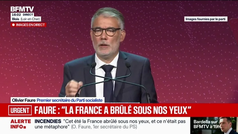 « L’HEURE DU SOCIALISME ÉCOLOGIQUE A SONNÉ », ESTIME OLIVIER FAURE QUI PROPOSE DE CRÉER « UN GRAND FOND NATIONAL ET EUROPÉEN »