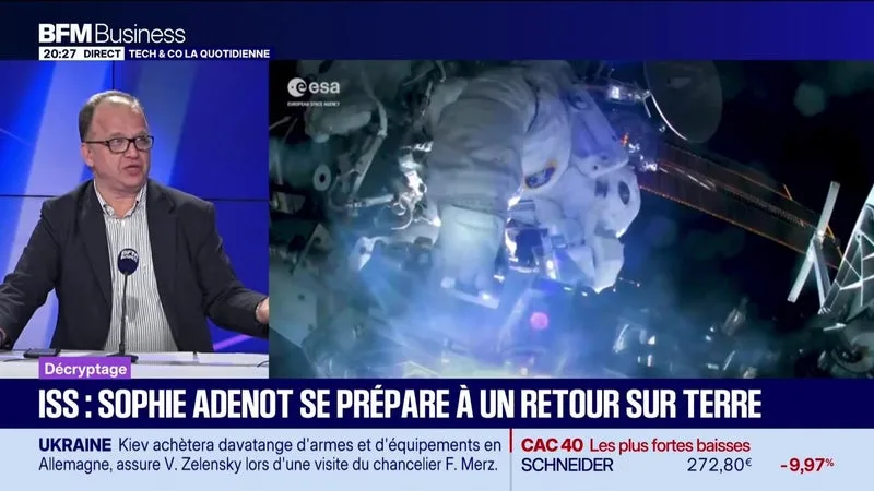 ISS : SOPHIE ADENOT SE PRÉPARE À UN RETOUR SUR TERRE – 05/10