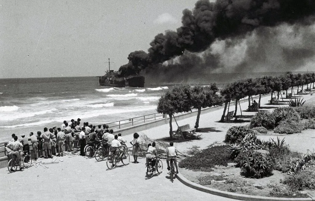 ISRAËL : L’ALTALENA, UN BATEAU CLANDESTIN D’ARMES COULÉ EN 1948 PAR L’ARMÉE RETROUVÉ EN MER