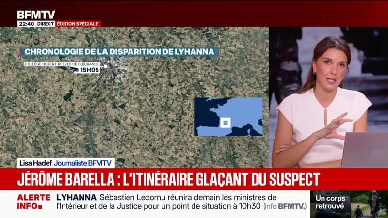 DISPARITION DE LYHANNA: L’ITINÉRAIRE GLAÇANT DE JÉRÔME BARELLA, LE PRINCIPAL SUSPECT