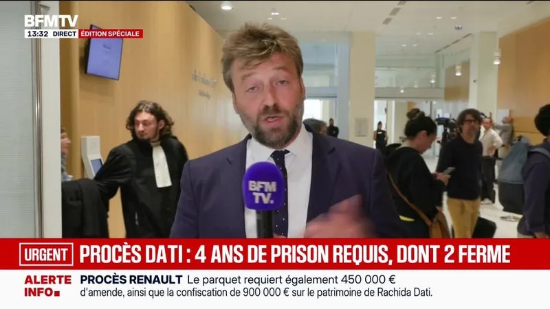 AFFAIRE RENAULT-NISSAN: QUATRE ANS DE PRISON, DONT DEUX ANS FERME SOUS BRACELET ÉLECTRONIQUE, REQUIS CONTRE RACHIDA DATI