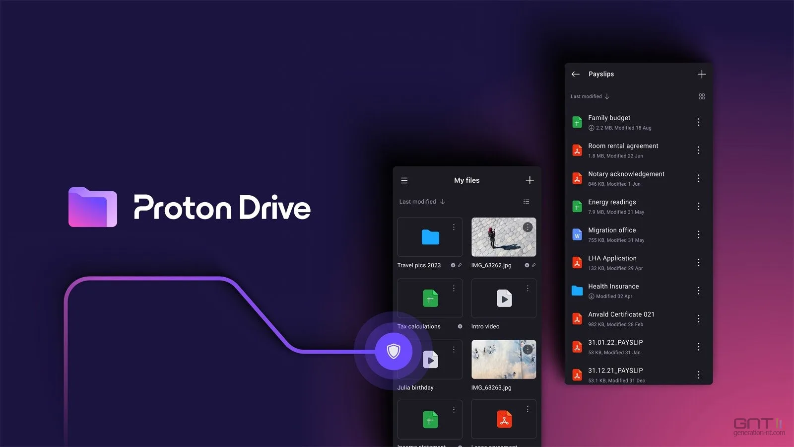 AVEC PROTON DRIVE, ACCÉDEZ À TOUS VOS DOCUMENTS EN LIGNE ET EN SÉCURITÉ