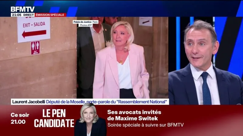« AUJOURD’HUI, MARINE LE PEN EST PRÉSUMÉE INNOCENTE », AFFIRME LAURENT JACOBELLI, PORTE-PAROLE DU RASSEMBLEMENT NATIONAL