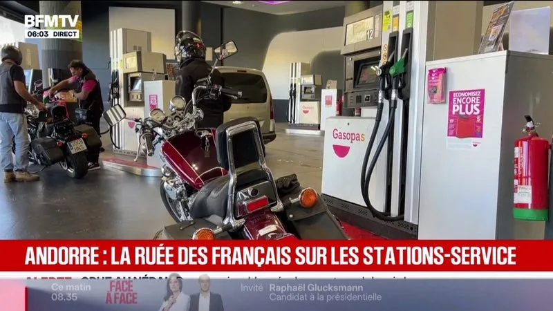 FLAMBÉE DES PRIX DU CARBURANT: LES FRANÇAIS À LA FRONTIÈRE FONT LE VOYAGE EN ANDORRE POUR FAIRE LE PLEIN