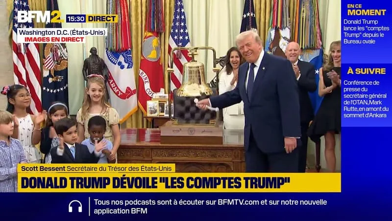 « LE RÊVE AMÉRICAIN APPARTIENT À CHAQUE ENFANT »: DONALD TRUMP LANCE OFFICIELLEMENT LES « TRUMP ACCOUNTS », UN PROGRAMME D’INVESTISSEMENT POUR ENFANTS