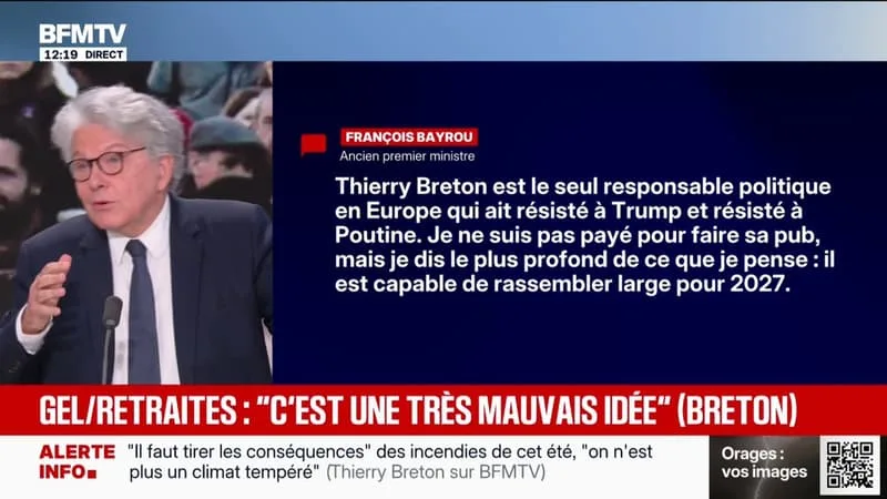 PRÉSIDENTIELLE: « JE NE VEUX PAS ÊTRE LE 51ÈME CANDIDAT », AFFIRME THIERRY BRETON