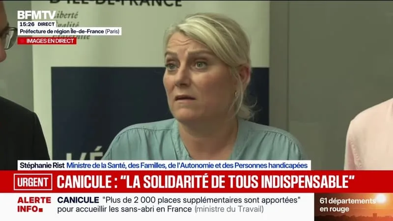 CANICULE: « IL Y AURA DES CONSÉQUENCES SUR LE NOMBRE DE DÉCÈS SUPPLÉMENTAIRES », ASSURE STÉPHANIE RIST, MINISTRE DE LA SANTÉ