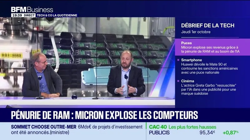 PÉNURIE DE RAM : MICRON EXPLOSE LES COMPTEURS – 01/10
