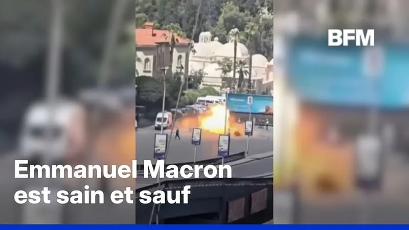 SYRIE: LES PREMIÈRES IMAGES DES EXPLOSIONS PRÈS DE L’HÔTEL OÙ EMMANUEL MACRON A SÉJOURNÉ À DAMAS