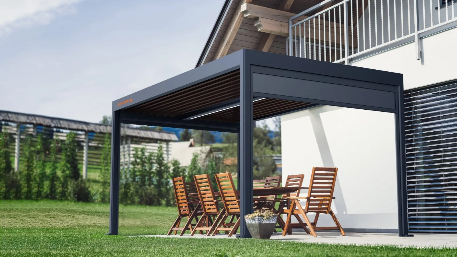 CETTE PERGOLA SOLAIRE TRANSFORME VOTRE JARDIN OU VOTRE TERRASSE EN MINI-CENTRALE ÉLECTRIQUE