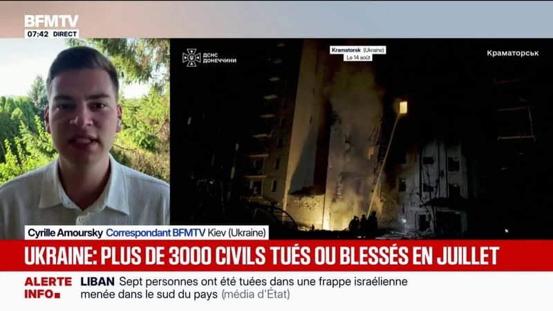 LE MOIS DE JUILLET A ÉTÉ LE PLUS MEURTRIER POUR L’UKRAINE DEPUIS LE DÉBUT DU CONFLIT, AVEC PLUS DE 3.000 VICTIMES