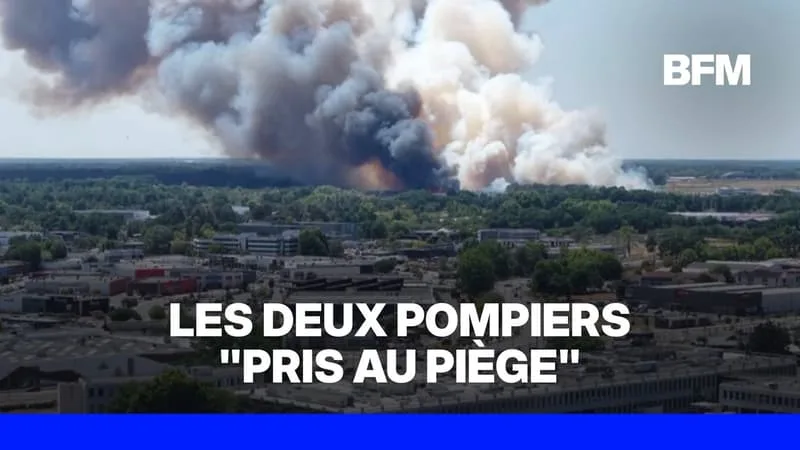 LES DEUX POMPIERS MORTS EN GIRONDE ÉTAIENT À BORD D’UN CAMION « PIÉGÉ » PAR LES FLAMMES