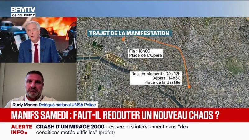 MOBILISATION DU 24 OCTOBRE: « LES MILITAIRES NE SONT PAS FAITS POUR INTERVENIR DANS LES CENTRES-VILLES », POUR RUDY MANNA, DÉLÉGUÉ NATIONAL UNSA POLICE