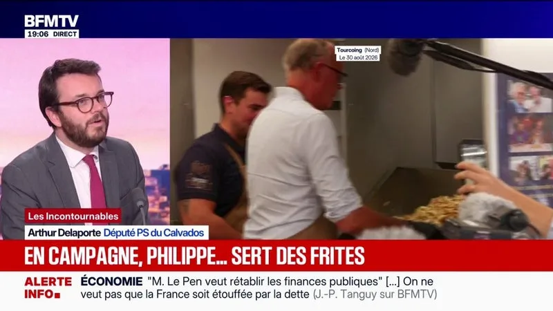 ÉDOUARD PHILIPPE ET GÉRALD DARMANIN SERVENT DES FRITES À TOURCOING: « L’ADDITION DE LA POLITIQUE D’ÉDOUARD PHILIPPE EST SALÉE », IRONISE ARTHUR DELAPORTE, DÉPUTÉ PS