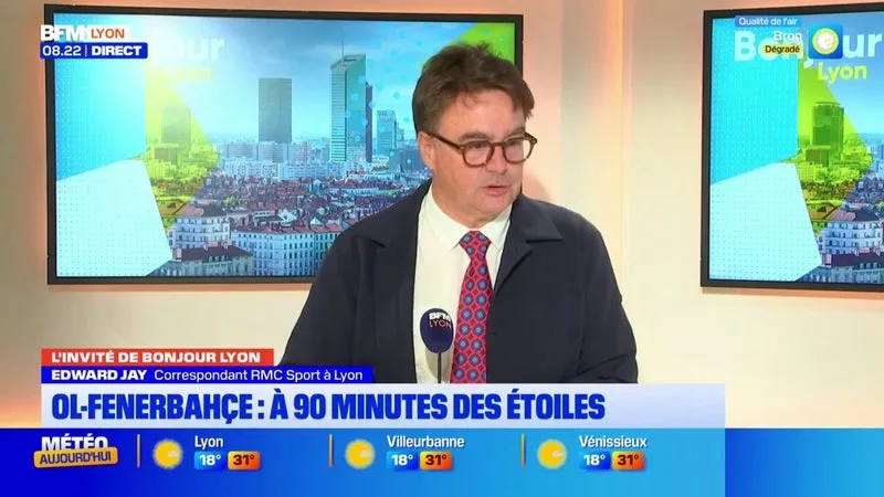 EDWARD JAY, CORRESPONDANT RMC SPORT À LYON, ÉTAIT L’INVITÉ DE BONJOUR LYON