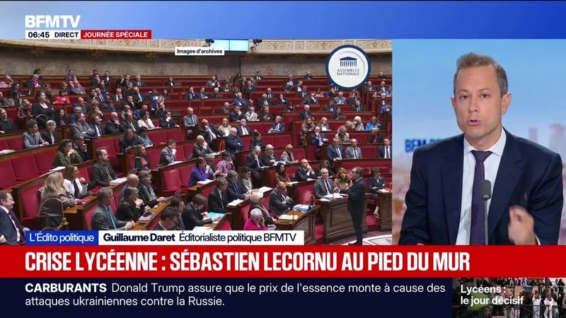 CRISE LYCÉENNE : SÉBASTIEN LECORNU AU PIED DU MUR – L’ÉDITO POLITIQUE – 06/10
