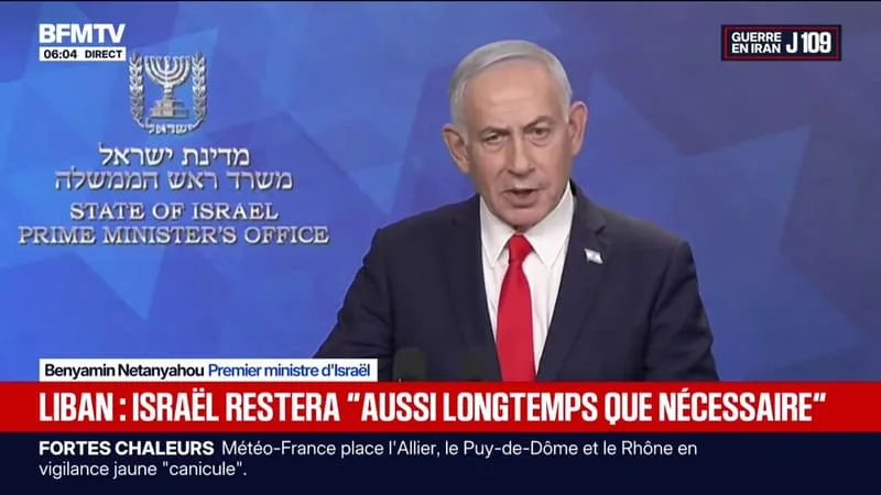BENJAMIN NETANYAHU AFFIRME QUE LA GUERRE CONTRE L’IRAN A SAUVÉ ISRAËL DE LA MENACE D’UNE « DESTRUCTION NUCLÉAIRE »