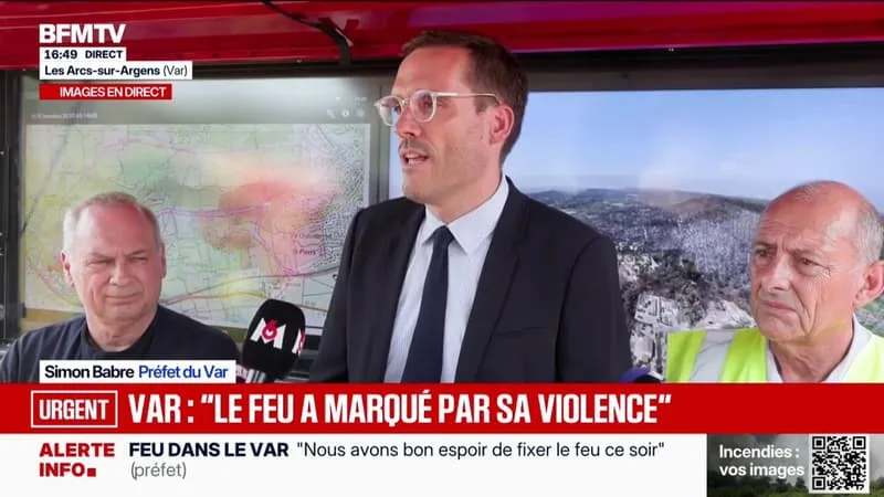FEU À TARADEAU: « LE PROCUREUR A OUVERT UNE ENQUÊTE PUISQU’IL Y A UN DOUTE SUR L’ORIGINE DE L’INCENDIE », DÉCLARE LE PRÉFET DU VAR