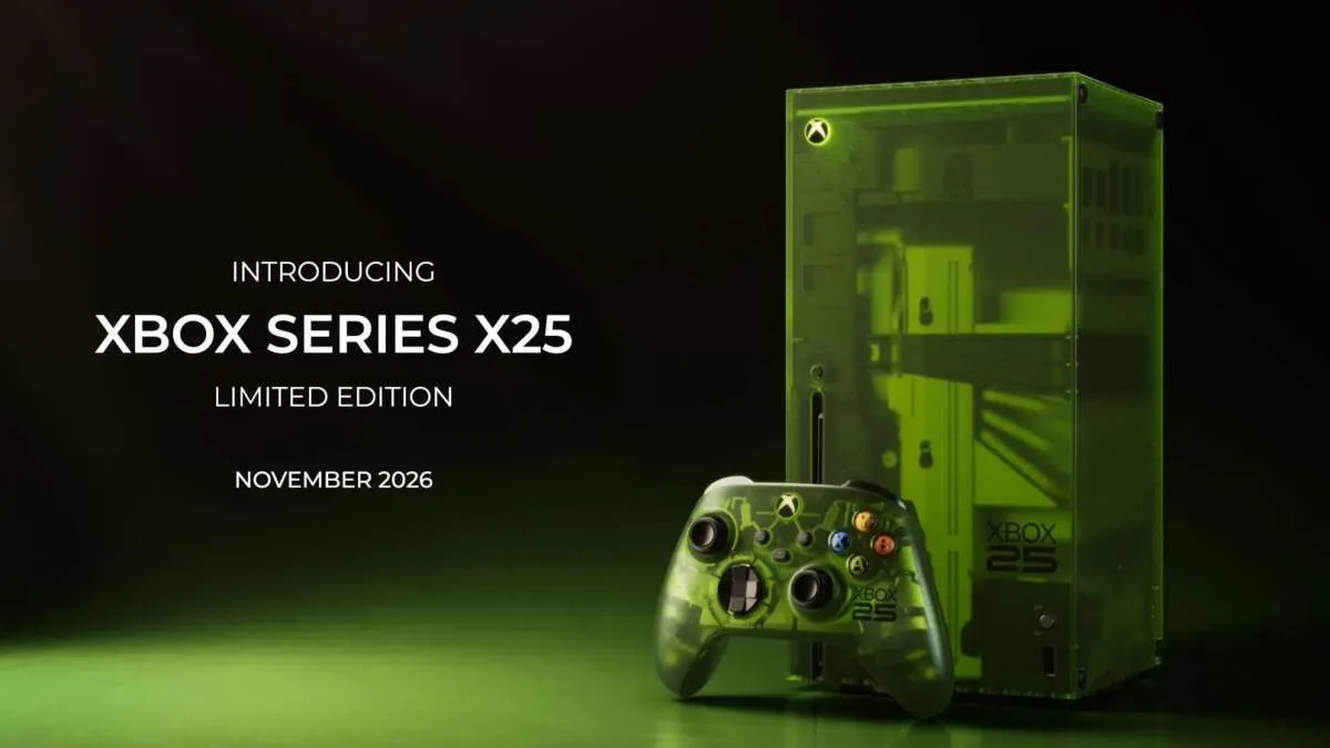 XBOX SERIES X25 : LA SERIES X DEVIENT VERTE TRANSLUCIDE POUR FÊTER LES 25 ANS DE LA MARQUE