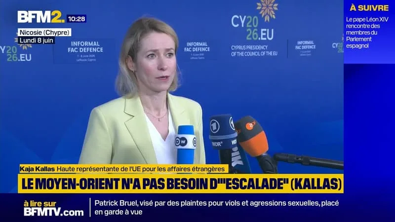 REPRISE DES ATTAQUES IRAN/ISRAËL: LE MOYEN-ORIENT N’A PAS BESOIN D' »ESCALADE », ESTIME LA CHEFFE DE LA DIPLOMATIE EUROPÉENNE