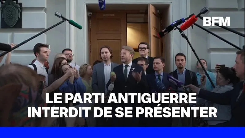 RUSSIE: LA COUR SUPRÊME INTERDIT AU SEUL PARTI ANTIGUERRE DE SE PRÉSENTER AUX ÉLECTIONS LÉGISLATIVES