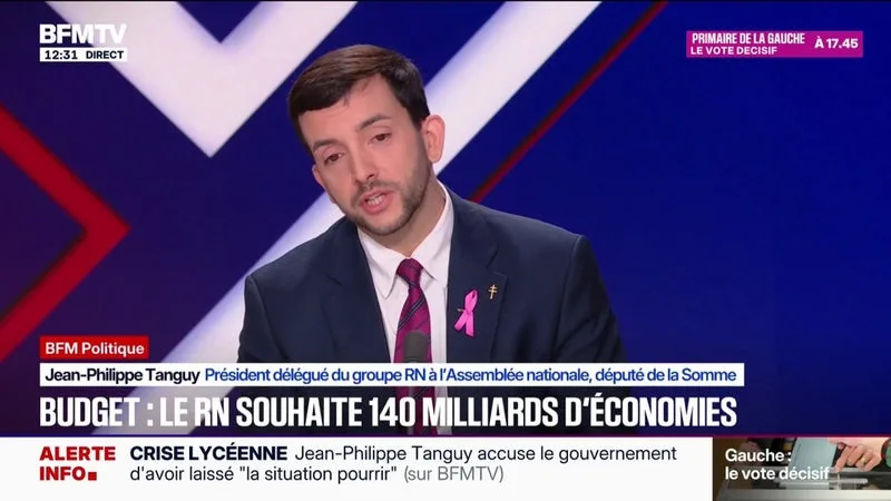 JEAN-PHILIPPE TANGUY, DÉPUTÉ RN DE LA SOMME, AFFIRME N’AVOIR « ENTENDU AUCUN ARGUMENT RATIONNEL » SUR LE CONTRE-BUDGET DU RN