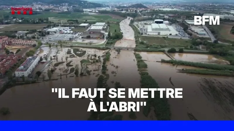 ESPAGNE: LES INONDATIONS DANS LA PROVINCE DE BARCELONE ONT FAIT AU MOINS DEUX MORTS