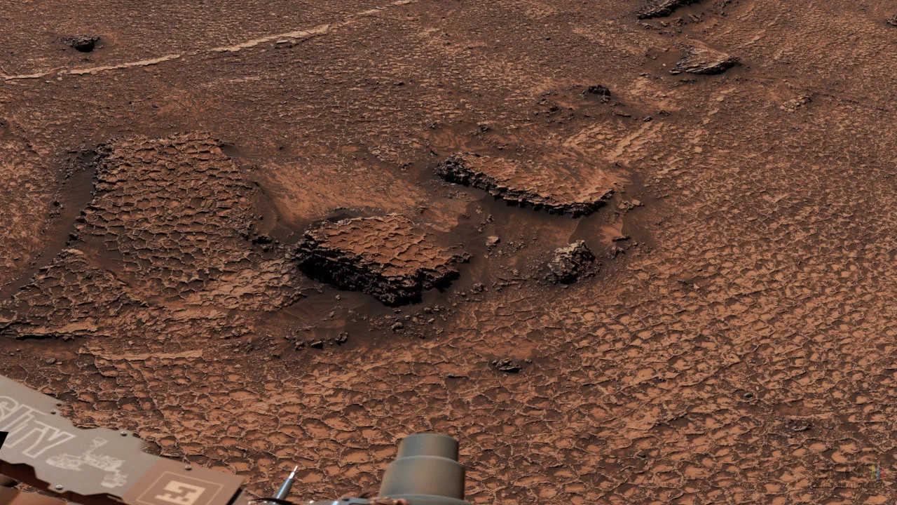 CURIOSITY DÉCOUVRE UNE SPECTACULAIRE MER DE POLYGONES SUR MARS
