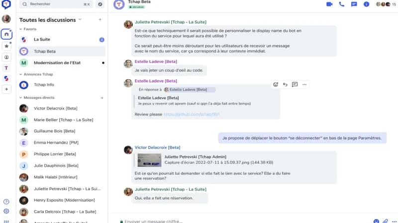 TCHAP, LA MESSAGERIE RÉSERVÉE AUX AGENTS DE L’ETAT, A ÉTÉ VICTIME D’UNE « INTRUSION MAÎTRISÉE »: LES DONNÉES DE PLUS DE 70.000 UTILISATEURS ET JUSQU’À 643.000 MESSAGES AURAIENT ÉTÉ DÉROBÉS