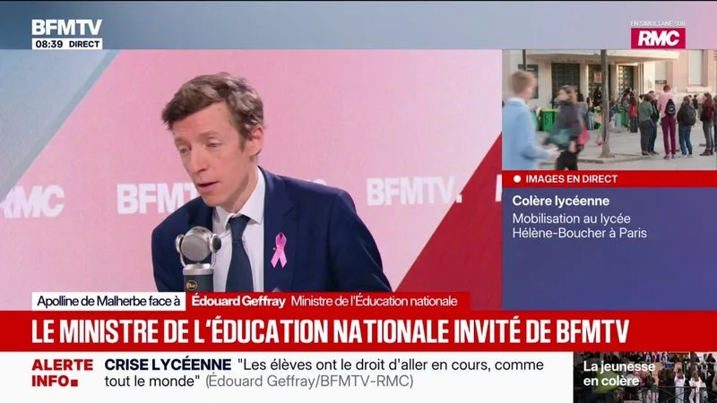 ÉDOUARD GEFFRAY, MINISTRE DE L’ÉDUCATION NATIONALE, SE DIT “PLUTÔT FAVORABLE” À RACCOURCIR LES VACANCES “POUR ALLÉGER LES PROFESSEURS ET LES ÉLÈVES”