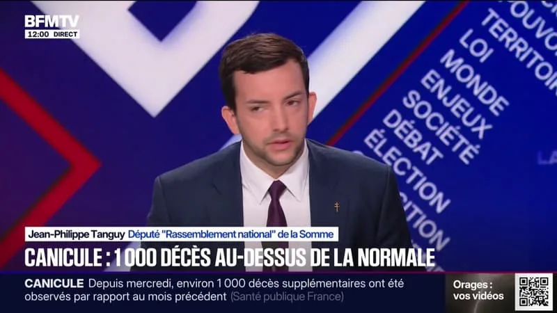 CANICULE: « LA PLUPART DE CES MORTS AURAIENT PU ÊTRE ÉVITÉE », AFFIRME JEAN-PHILIPPE TANGUY