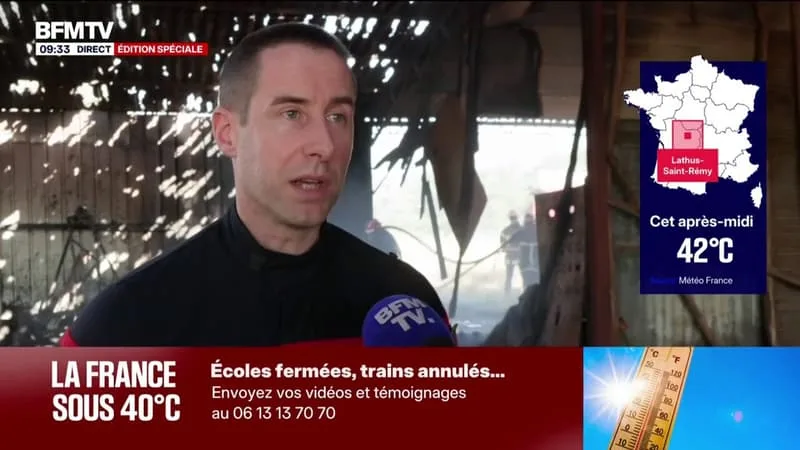 INCENDIE DANS LA VIENNE: « LE FEU EST PARTI TRÈS VITE », EXPLIQUE CE LIEUTENANT-COLONEL