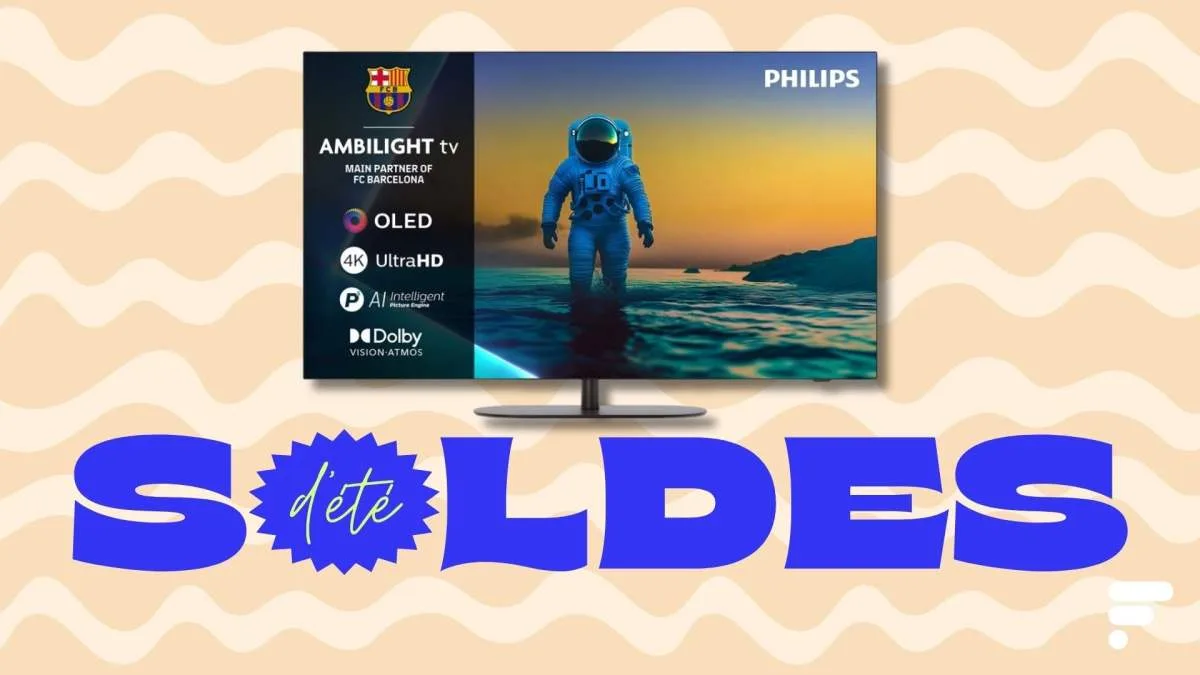 C’EST L’OFFRE LA PLUS LUMINEUSE DES SOLDES : CE TV 4K OLED PHILIPS AVEC AMBILIGHT COÛTE 1 000 € DE MOINS