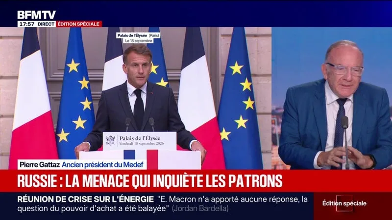 SITUATION INTERNATIONALE: « JE SUIS INQUIET, MAIS VIGILANT ET JE VEUX PAS TOMBER DANS LA PEUR », AFFIRME PIERRE GATTAZ, ANCIEN PRÉSIDENT DU MEDEF