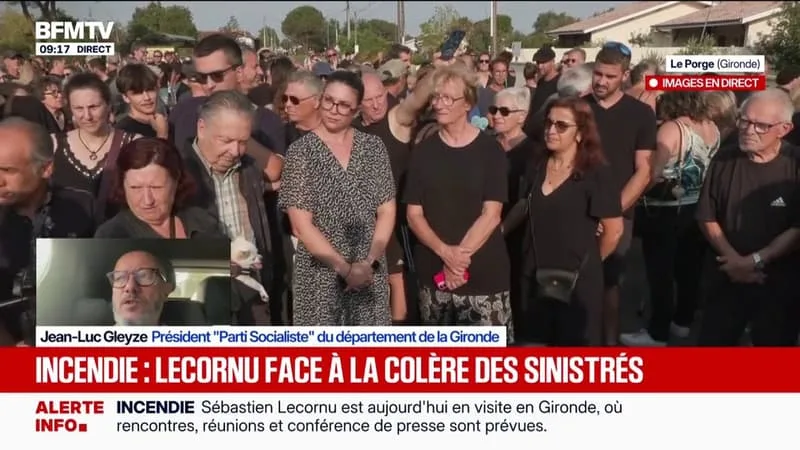 INCENDIE EN GIRONDE: « LA COLÈRE EST COMPRÉHENSIBLE », ESTIME JEAN-LUC GLEYZE, PRÉSIDENT PS DU CONSEIL DÉPARTEMENTAL