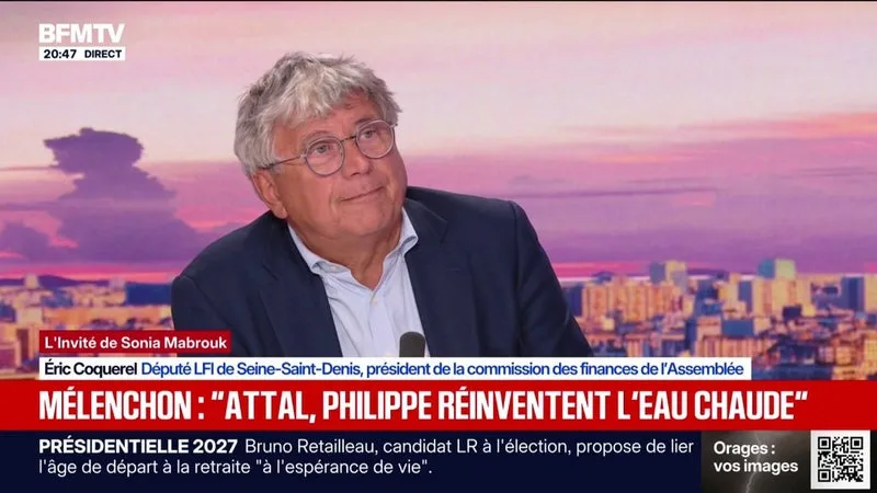 PRÉSIDENTIELLE 2027: « JEAN-LUC MÉLENCHON PROPOSE UNE ALTERNATIVE », SOUTIENT ÉRIC COQUEREL, DÉPUTÉ LFI
