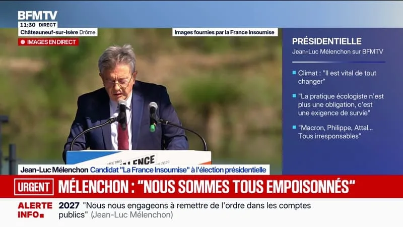 LE GROUPE LFI À L’ASSEMBLÉE « PROPOSERA DÈS SA PROCHAINE NICHE PARLEMENTAIRE D’INSCRIRE L’INTERDICTION DE LA LOI DUPLOMB-POISON », ASSURE JEAN-LUC MÉLENCHON, CANDIDAT LFI POUR 2027