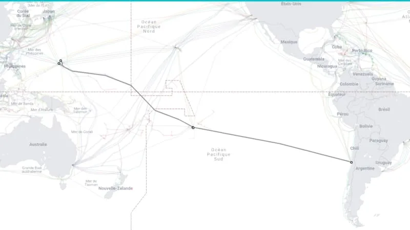 LE CÂBLE SOUS-MARIN DE LA DISCORDE: UN PROJET ENTRE L’AMÉRIQUE DU SUD ET L’ASIE RAVIVE LA GUERRE TECHNOLOGIQUE ENTRE LA CHINE ET LES ÉTATS-UNIS