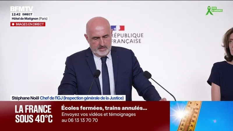 AFFAIRE LYHANNA: « LES INVESTIGATIONS RÉALISÉES À CE JOUR PAR L’INSPECTION GÉNÉRALE DE L’ÉDUCATION, DU SPORT ET DE LA RECHERCHE NE FONT PAS APPARAÎTRE DE DYSFONCTIONNEMENT », EXPLIQUE STÉPHANE NOËL, CHEF DE L’INSPECTION GÉNÉRALE DE LA JUSTICE