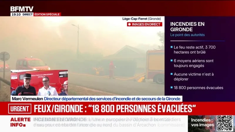 INCENDIES EN GIRONDE: « L’ÉTAT DE SÉCHERESSE EST PIRE QU’EN 2022 », INDIQUENT LES AUTORITÉS