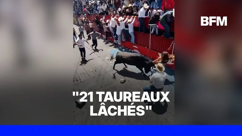 MEXIQUE: DEUX MORTS ET AU MOINS NEUFS BLESSÉS LORS D’UN LÂCHER DE TAUREAUX